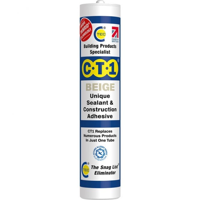 CT1 Beige Sealant and Construction Adhesive 290ml