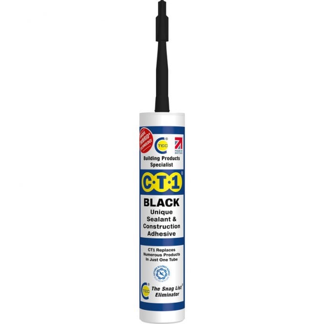 CT1 Black Sealant and Construction Adhesive 290ml