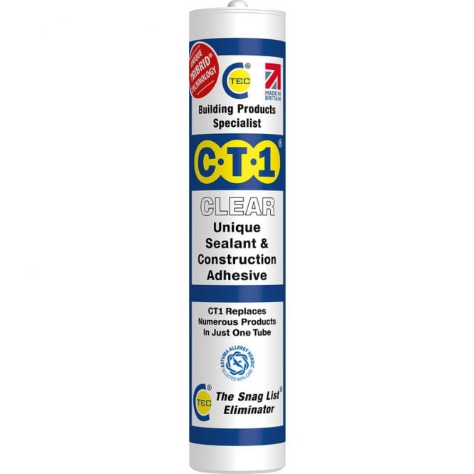 CT1 Clear Sealant and Construction Adhesive 290ml