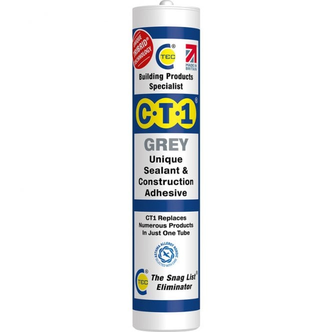 CT1 Grey Sealant and Construction Adhesive 290ml