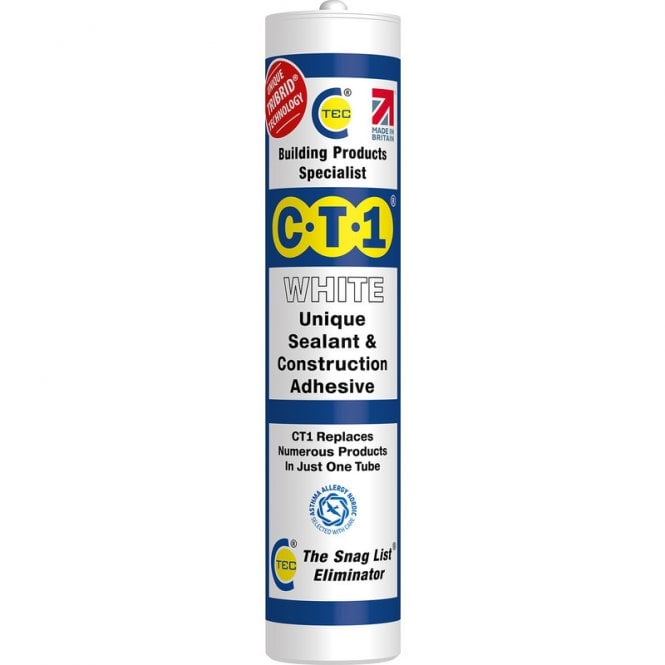 CT1 White Sealant and Construction Adhesive 290ml