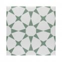 Cuban Star Green 20cm x 20cm Wall & Floor Tile