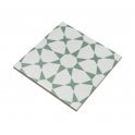Cuban Star Green 20cm x 20cm Wall & Floor Tile