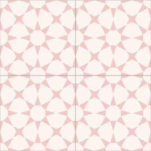Cuban Star Rosa 20cm x 20cm Wall & Floor Tile