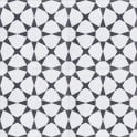 Cuban Star White 20cm x 20cm Wall & Floor Tile
