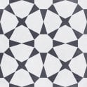 Cuban Star White 20cm x 20cm Wall & Floor Tile
