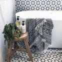 Cuban Star White 20cm x 20cm Wall & Floor Tile