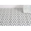 Cuban Star White 20cm x 20cm Wall & Floor Tile