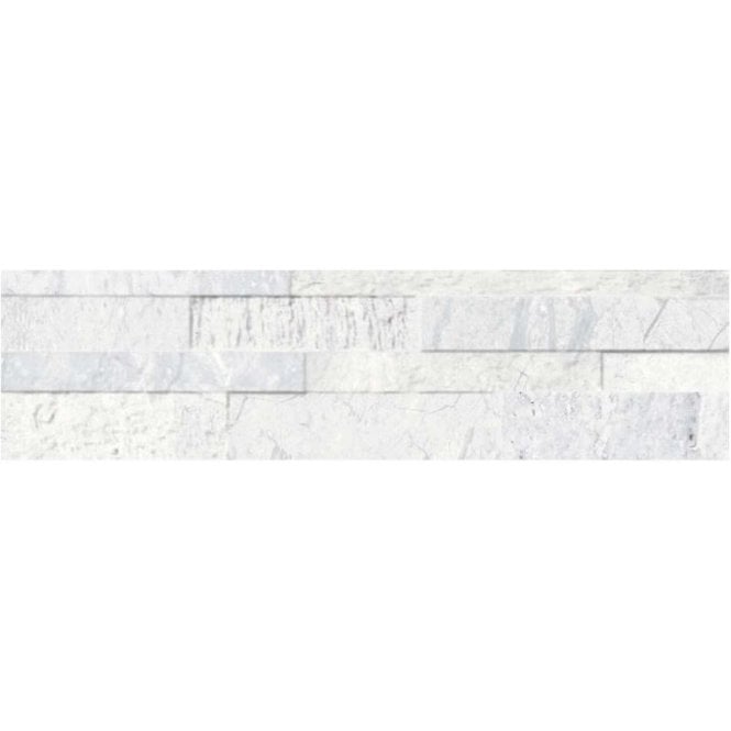 Cubics White 15.3cm x 58.9cm Wall Tile