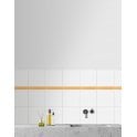 Curva Naranja Lustre 2cm x 15cm Border Tile