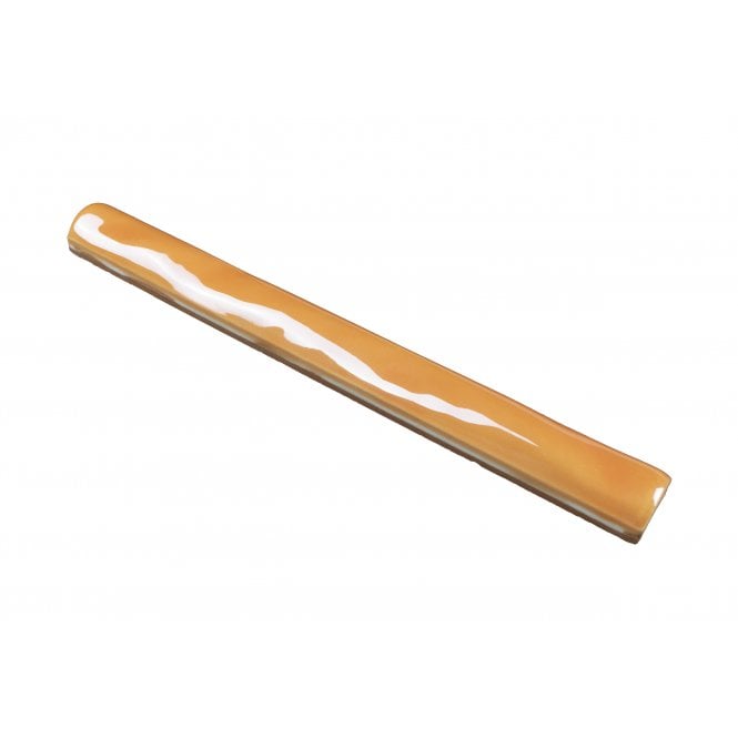 Curva Naranja Lustre Ripple 2cm x 20cm Border Tile