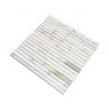 Curva Stick Calacatta Gold Marble (15.2cm x 1.5cm) 30.5cm x 30.5cm Mosaic Tile