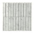 Curva Stick Carrara Marble (15.2cm x 1.5cm) 30.5cm x 30.5cm Mosaic Tile