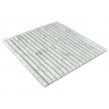 Curva Stick Carrara Marble (15.2cm x 1.5cm) 30.5cm x 30.5cm Mosaic Tile