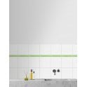 Curva Verde Lustre 2cm x 15cm Border Tile