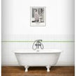 Curva Verde Lustre Ripple 2cm x20cm Border Tile