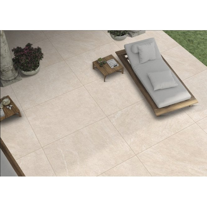 Dakota Beige 60cm x 90cm 2cm Slab Outdoor Tile Pallet Deal