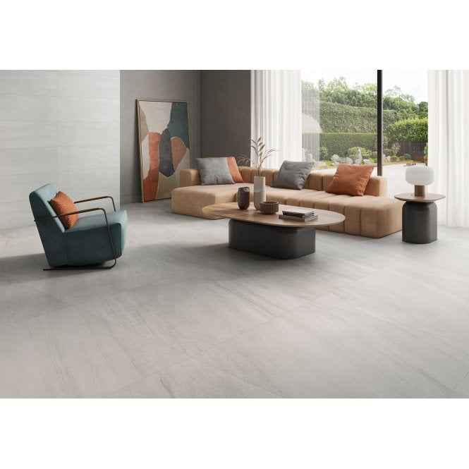 Made In Spain Dartford Bianco Rectified 100cm x 100cm Floor Tile
