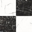 Darwin Black and White Marble Effect 45cm x 45cm Wall and Floor Tile