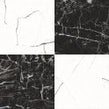 Darwin Black and White Marble Effect 45cm x 45cm Wall and Floor Tile