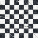 Darwin Black and White Marble-Effect Anti-Slip 40cm x 40cm Wall and Floor Tile