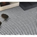 Darwin Black and White Marble-Effect Anti-Slip 40cm x 40cm Wall and Floor Tile