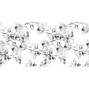 Deco Black & White Rectified Porcelain 49.1cm x 98.2cm Wall & Floor Tile