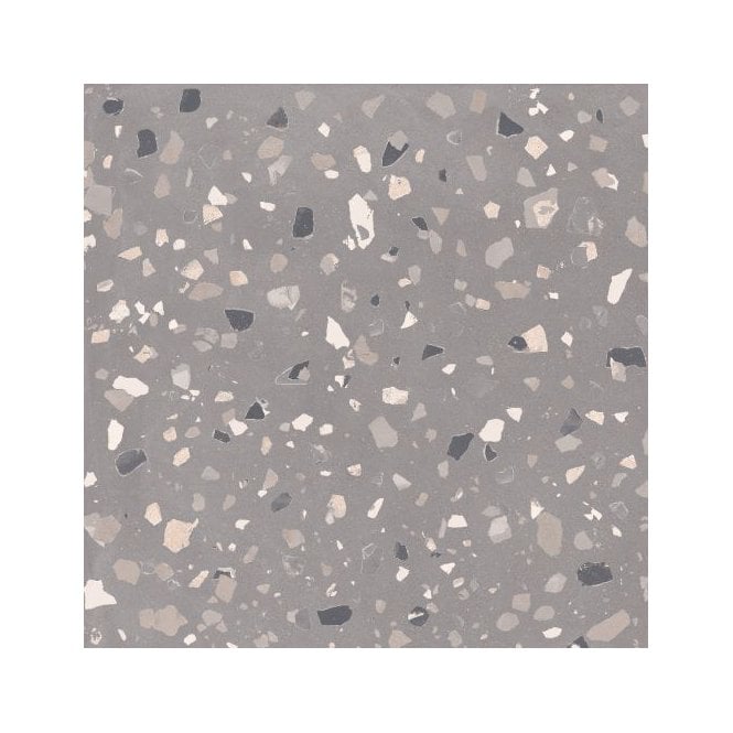Italian Design DeConcrete Grey Terrazzo 60cm x 60cm Wall & Floor Tile