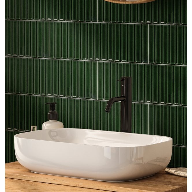 Decorado Kit Kat Verde Cobre Brillo 10cm x 30cm (1.5cm x 10cm) Wall Tile