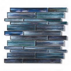 Deep Pacific Coral Blue 30cm x 30cm Mosaic Tile
