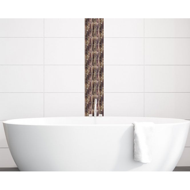 Deep Pacific Coral Gold 30cm x 30cm Mosaic Tile