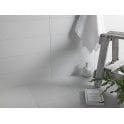 British Ceramic Tile Definitions Flower Grey 14.8cm x 49.8cm Wall Tile