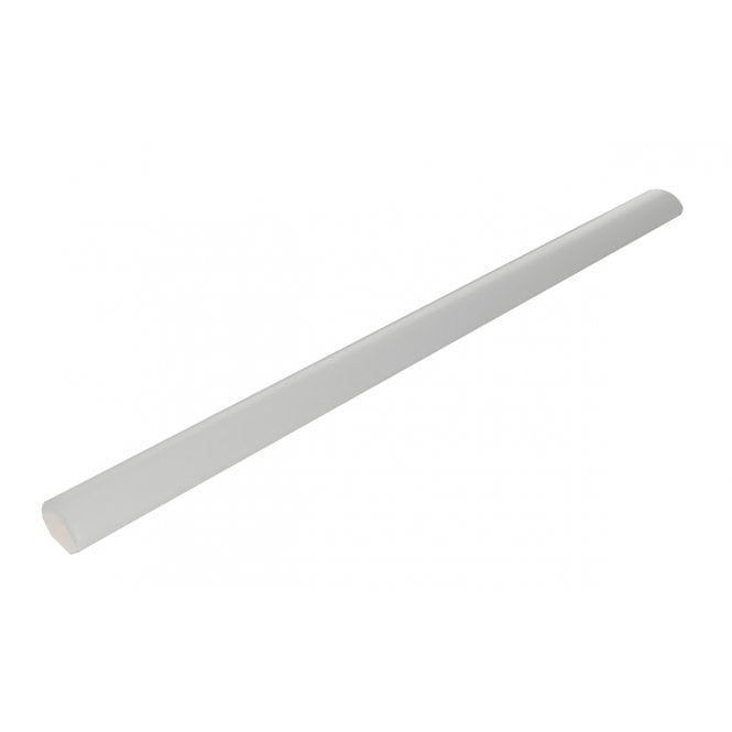 Definitions Light Grey Matt 1.5cm x 24.8cm Bullnose Border Tile