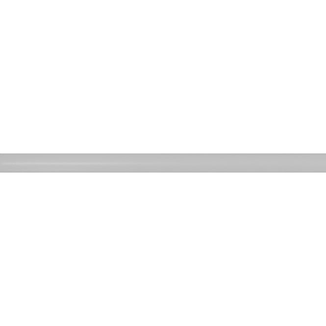 Definitions Light Grey Matt 1.5cm x 24.8cm Bullnose Border Tile