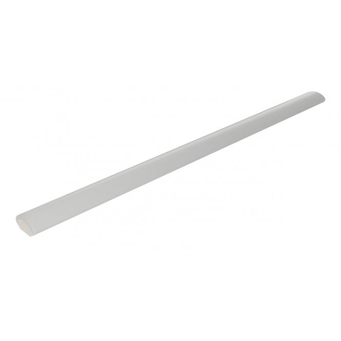 Definitions Light Grey Matt 1.5cm x 29.8cm Bullnose Border Tile