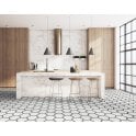 Denia Graphite 22cm x 25cm Wall & Floor Tile