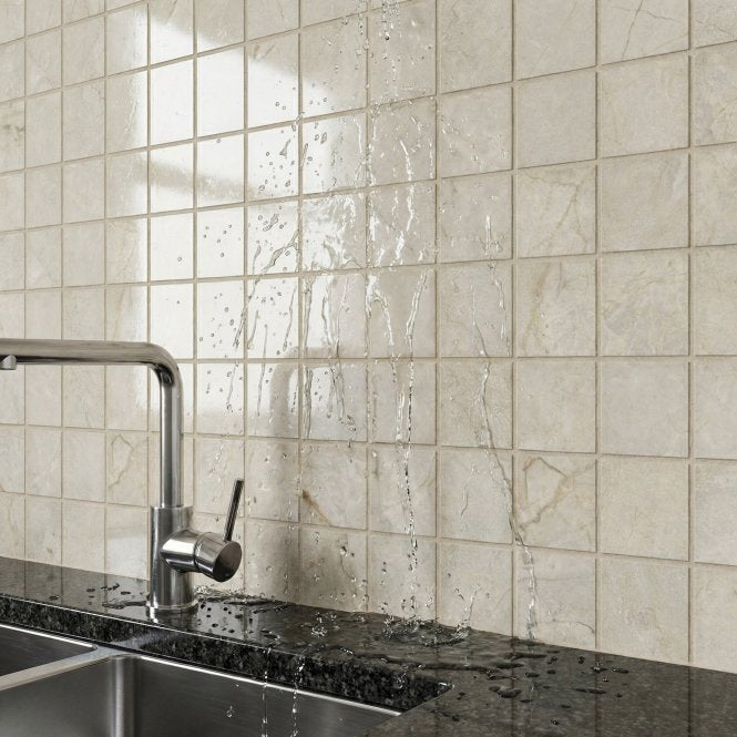 Denver Stone Ivory 30cm x 30cm Mosaic Tile