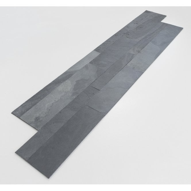 Desert Black Stone 15cm x 60cm Peel & Stick Panel Tile