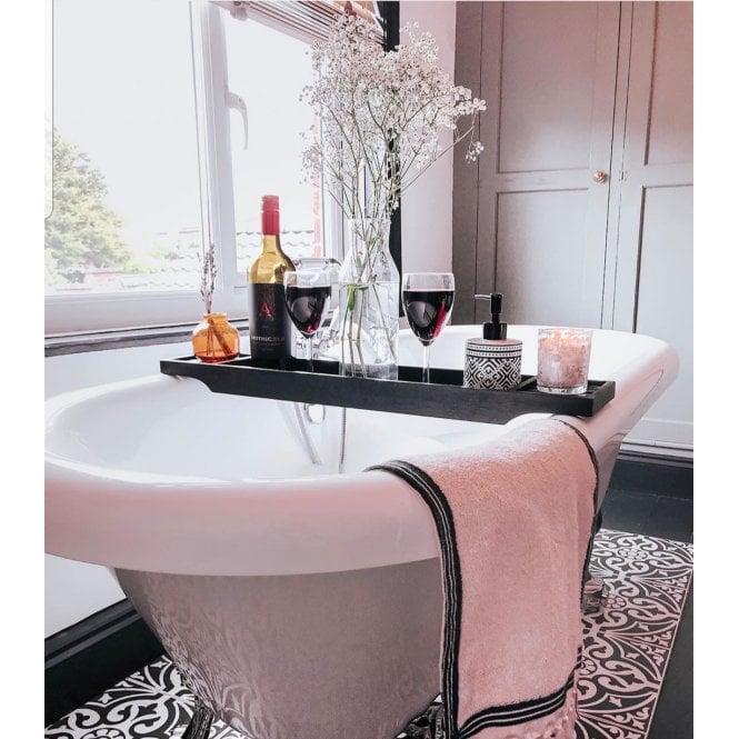 British Ceramic Tile Devonstone Black Feature 33cm x 33cm Wall and Floor Tile