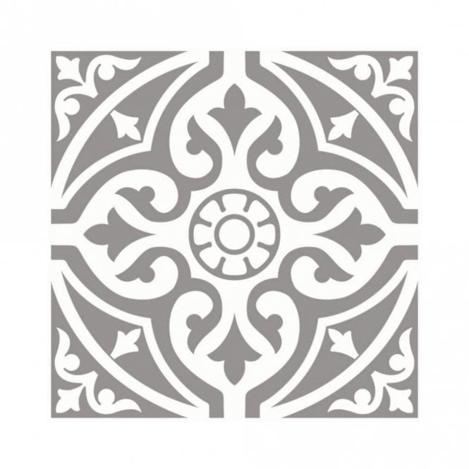 British Ceramic Tile Devonstone Grey Feature 33cm x 33cm Wall and Floor Tile