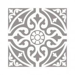 British Ceramic Tile Devonstone Grey Feature 33cm x 33cm Wall and Floor Tile
