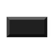 Vives Diamante Metro Brick Gloss Black 10cm x 20cm Wall Tile