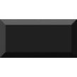 Vives Diamante Metro Brick Gloss Black 10cm x 20cm Wall Tile