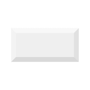 Vives Diamante Metro Brick Gloss Blanco 10cm x 20cm Wall Tile