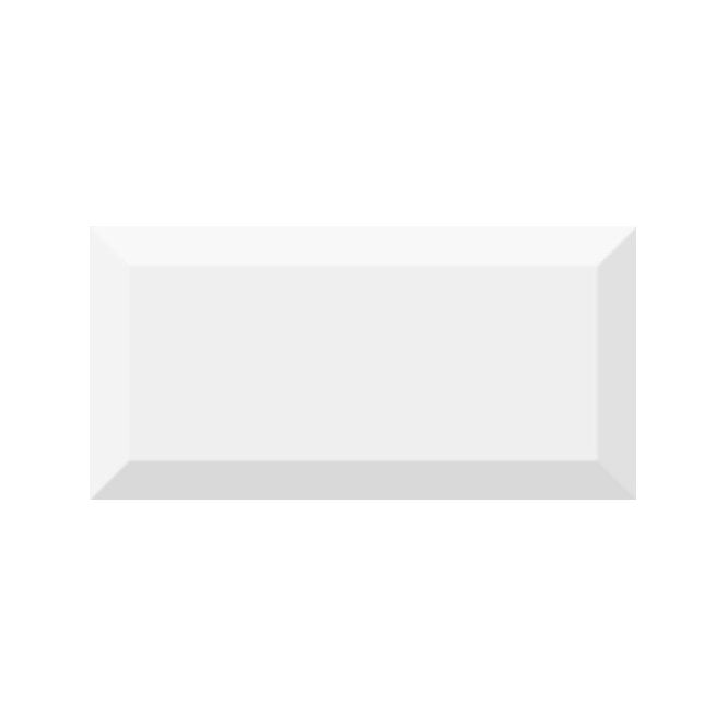 Vives Diamante Metro Brick Gloss Blanco 10cm x 20cm Wall Tile