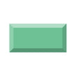 Vives Diamante Metro Brick Gloss Oliva 10cm x 20cm Wall Tile