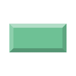 Vives Diamante Metro Brick Gloss Oliva 10cm x 20cm Wall Tile