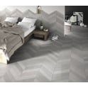 Realonda Diamond Fabric Chevron Taupe Left 40cm x 70cm Wall & Floor Tile