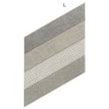 Realonda Diamond Fabric Chevron Taupe Right 40cm x 70cm Wall & Floor Tile