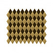 Diamond Pillow Gold 28.5cm x 30cm (2.7cm x 5.3cm) Mosaic Tile